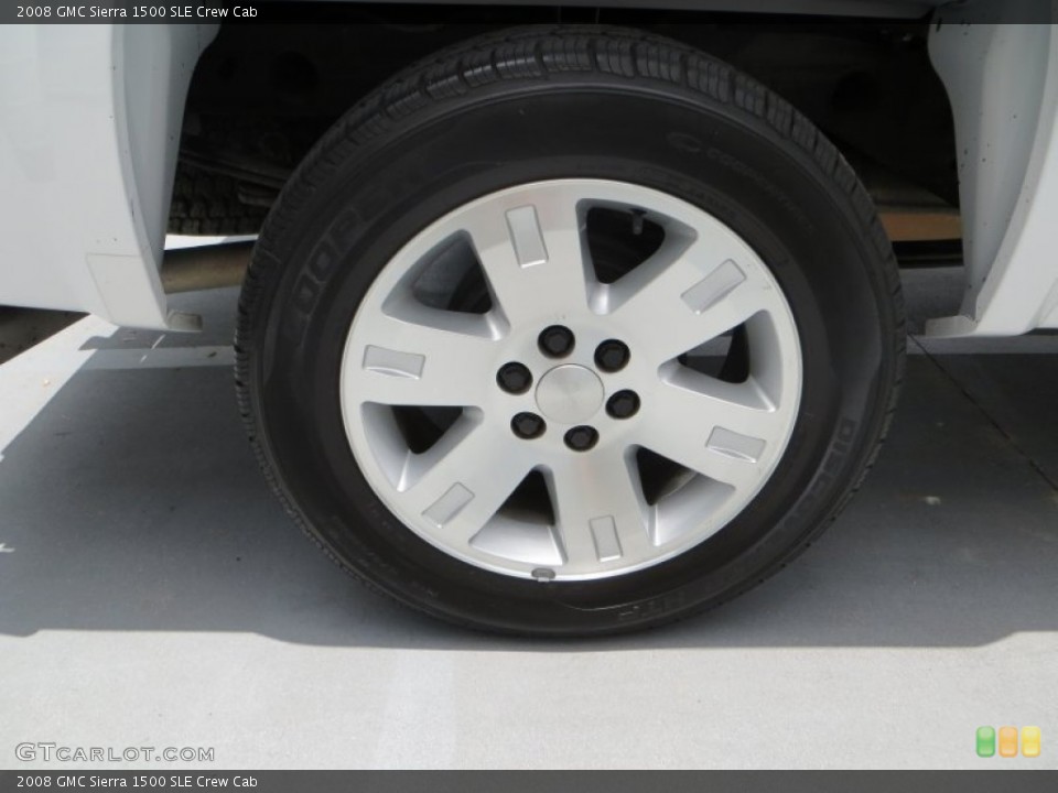 2008 GMC Sierra 1500 SLE Crew Cab Wheel and Tire Photo #82117816