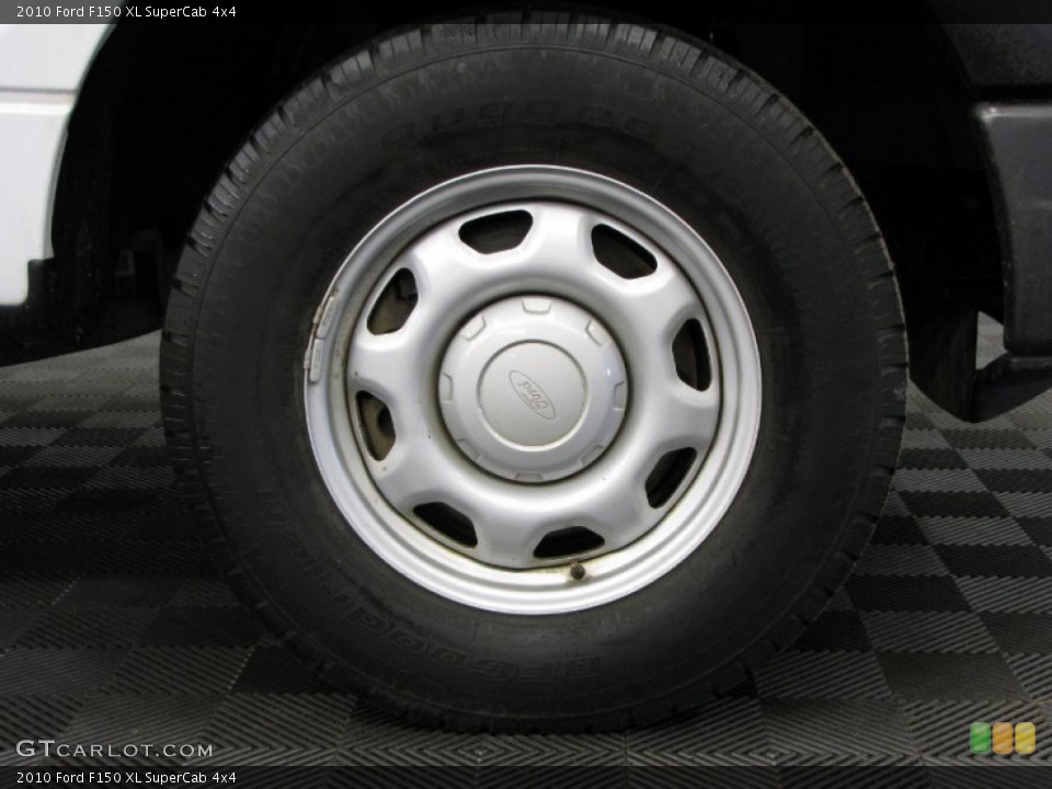 2010 Ford F150 XL SuperCab 4x4 Wheel and Tire Photo #82125444
