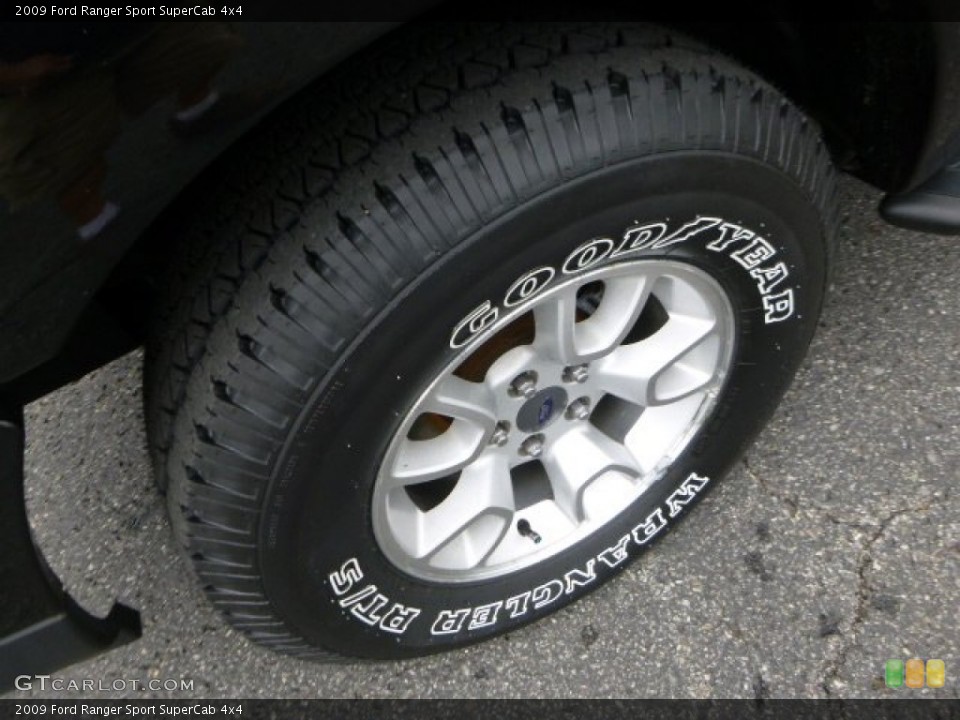 2009 Ford Ranger Sport SuperCab 4x4 Wheel and Tire Photo #82125913
