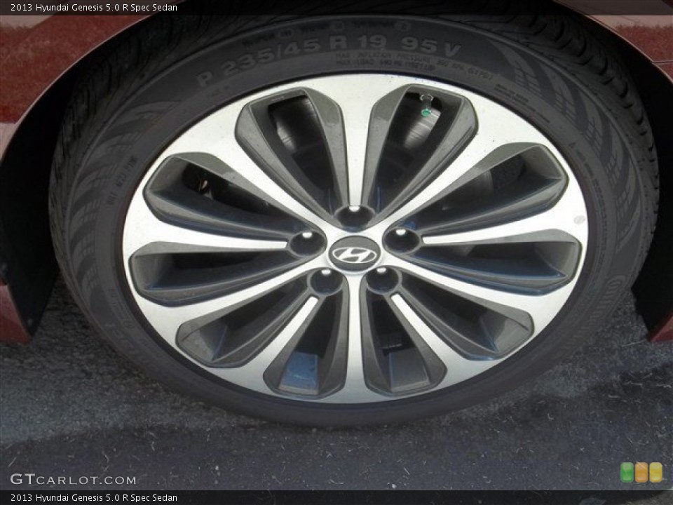 2013 Hyundai Genesis 5.0 R Spec Sedan Wheel and Tire Photo #82135866