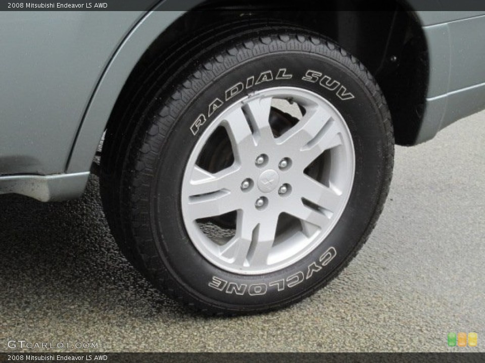 2008 Mitsubishi Endeavor LS AWD Wheel and Tire Photo #82138941