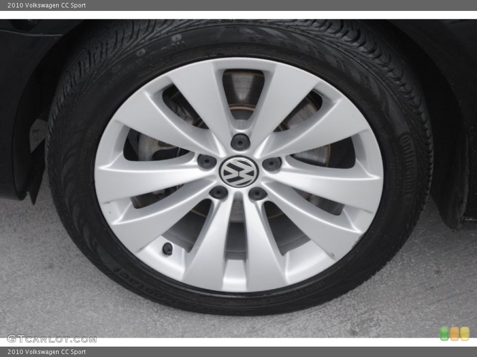 2010 Volkswagen CC Sport Wheel and Tire Photo #82144051