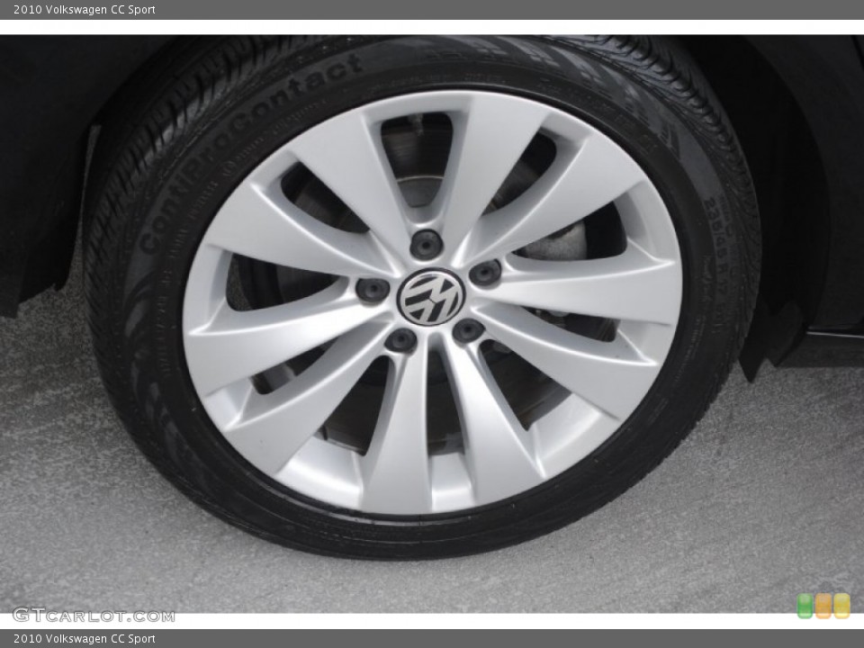 2010 Volkswagen CC Sport Wheel and Tire Photo #82144177