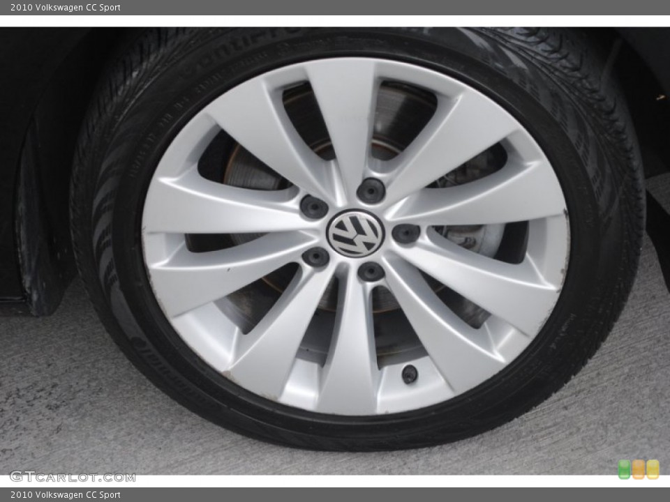 2010 Volkswagen CC Sport Wheel and Tire Photo #82144240