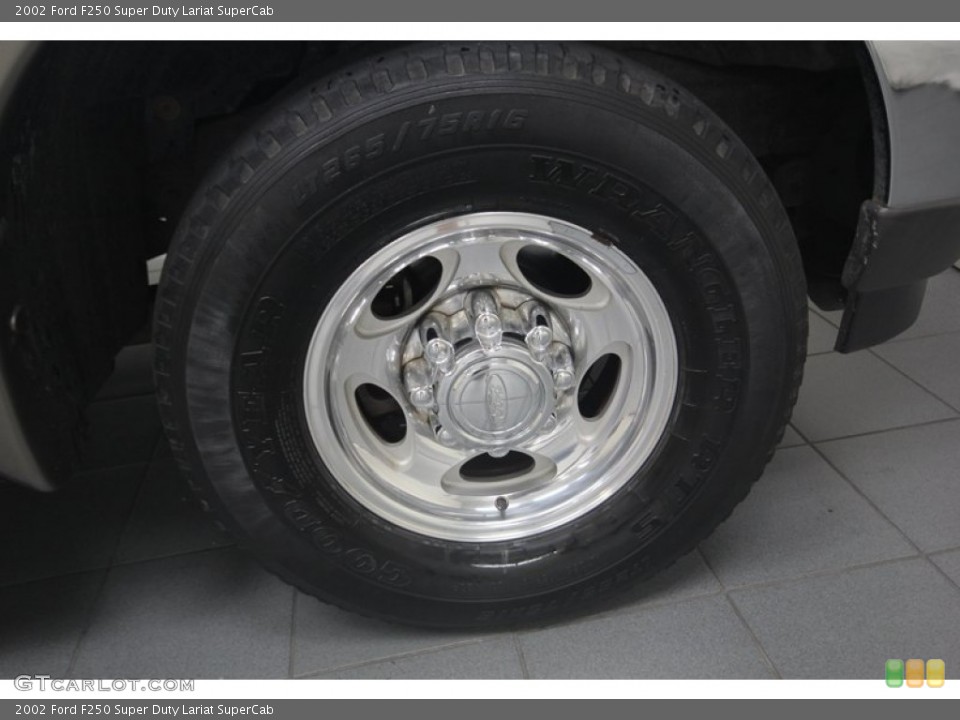 2002 Ford F250 Super Duty Lariat SuperCab Wheel and Tire Photo #82145101