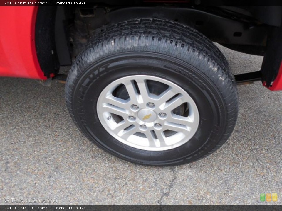 2011 Chevrolet Colorado LT Extended Cab 4x4 Wheel and Tire Photo #82148575