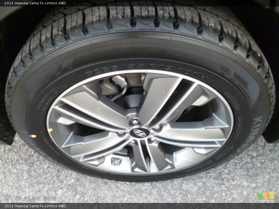 2013 Hyundai Santa Fe Limited AWD Wheel and Tire Photo #82182161