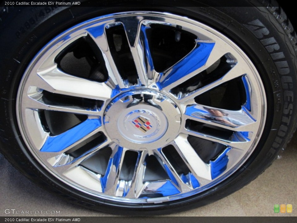2010 Cadillac Escalade ESV Platinum AWD Wheel and Tire Photo #82185212