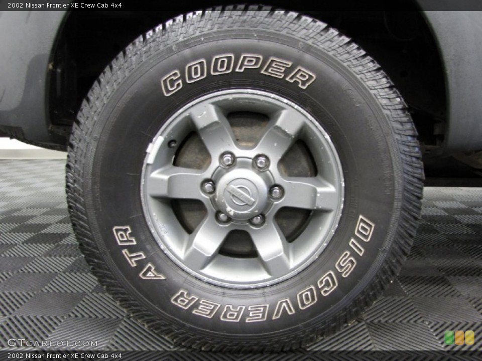 2002 Nissan Frontier XE Crew Cab 4x4 Wheel and Tire Photo #82209129