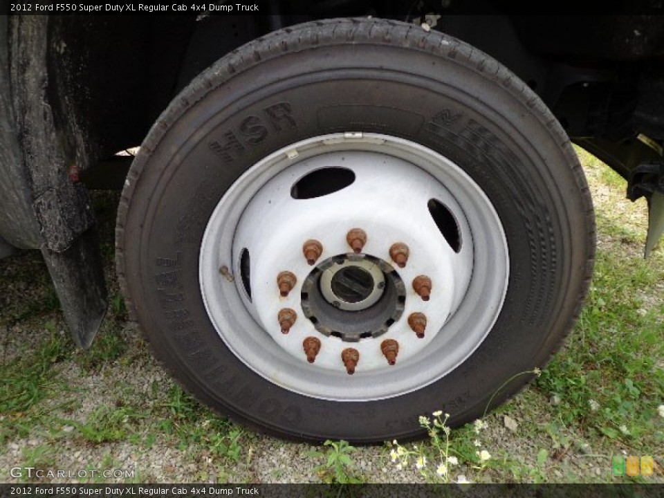 2012 Ford F550 Super Duty XL Regular Cab 4x4 Dump Truck Wheel and Tire Photo #82214196