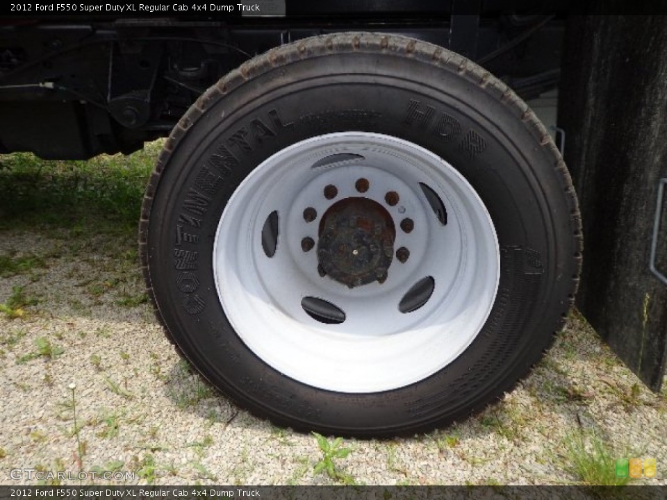 2012 Ford F550 Super Duty XL Regular Cab 4x4 Dump Truck Wheel and Tire Photo #82214214