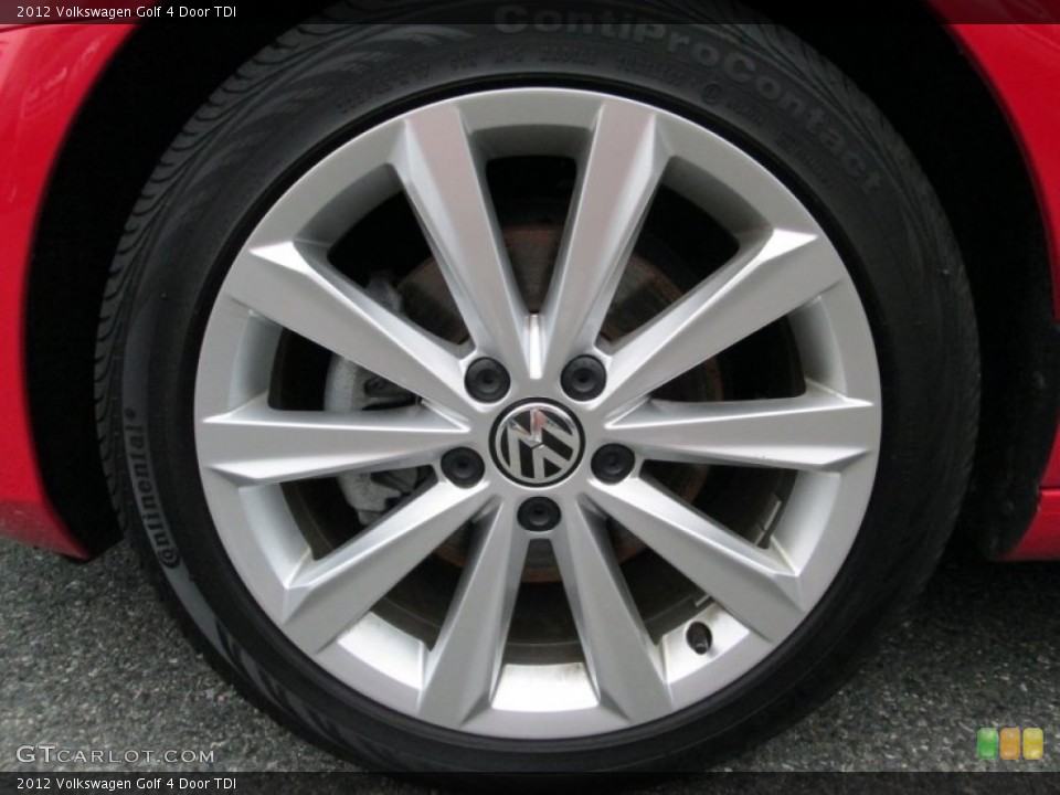 2012 Volkswagen Golf 4 Door TDI Wheel and Tire Photo #82216828