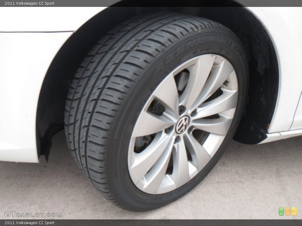 2011 Volkswagen CC Sport Wheel and Tire Photo #82217834