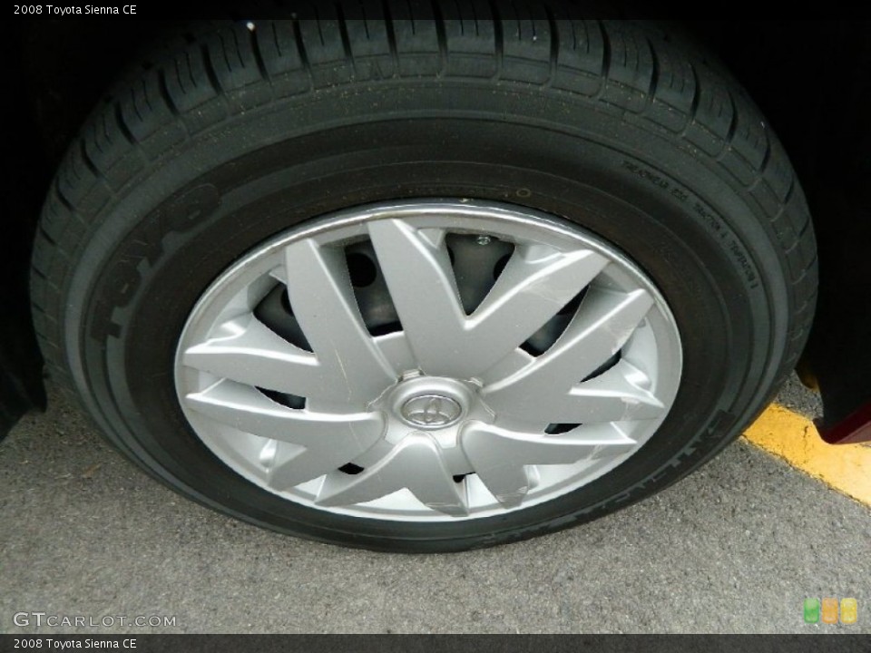 2008 Toyota Sienna CE Wheel and Tire Photo #82219761