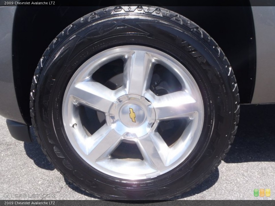 2009 Chevrolet Avalanche LTZ Wheel and Tire Photo #82221678