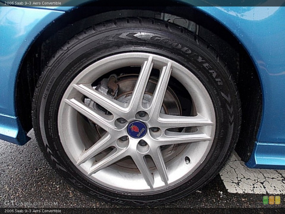 2006 Saab 9-3 Aero Convertible Wheel and Tire Photo #82249335