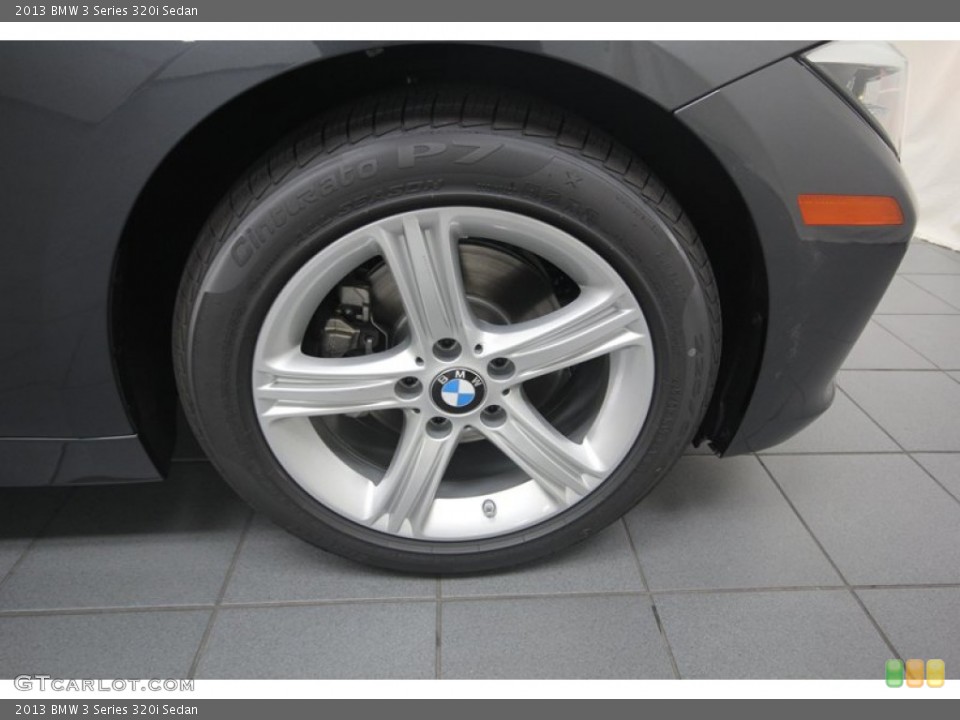 2013 BMW 3 Series 320i Sedan Wheel and Tire Photo #82259652