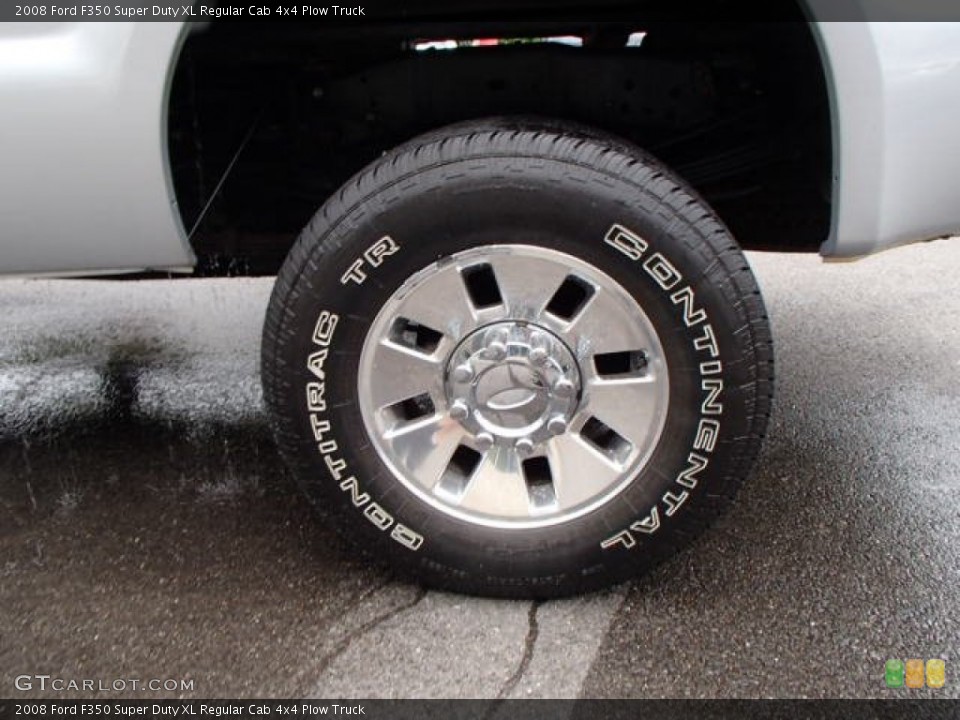 2008 Ford F350 Super Duty XL Regular Cab 4x4 Plow Truck Wheel and Tire Photo #82265368