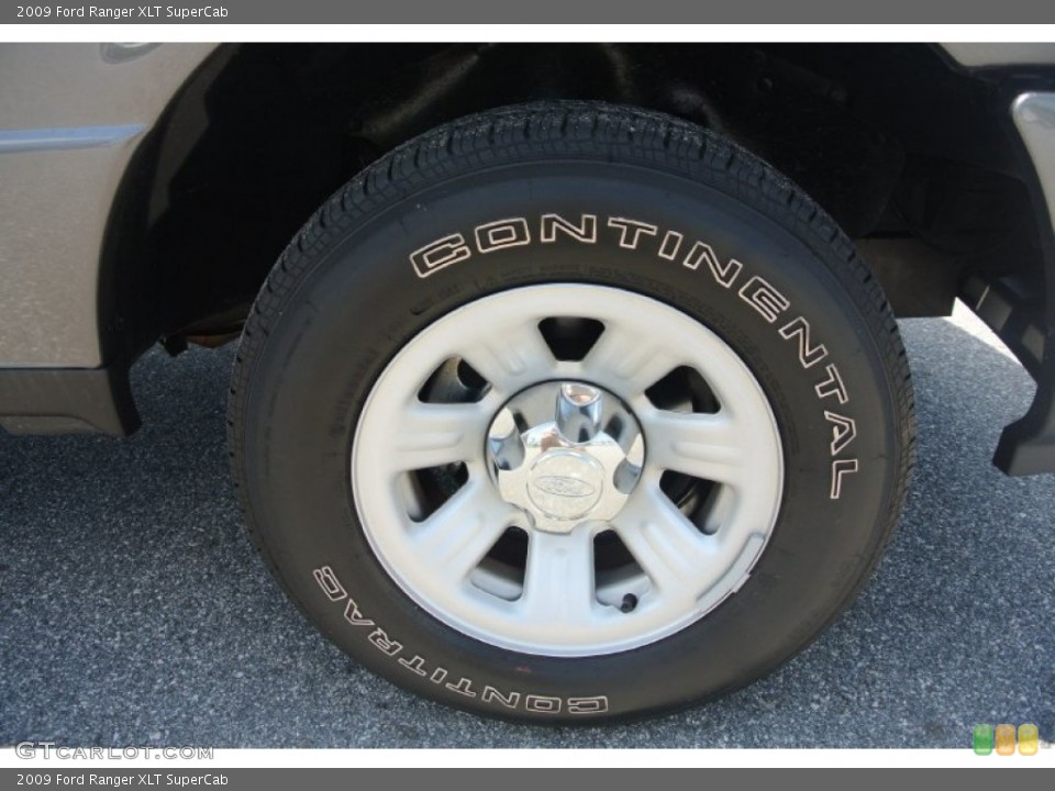 2009 Ford Ranger XLT SuperCab Wheel and Tire Photo #82272608