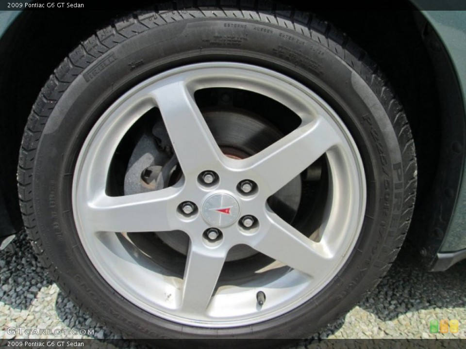 2009 Pontiac G6 GT Sedan Wheel and Tire Photo #82288838