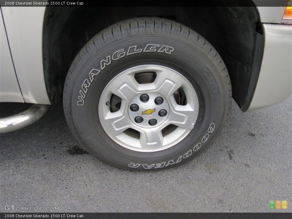 2008 Chevrolet Silverado 1500 LT Crew Cab Wheel and Tire Photo #82292985