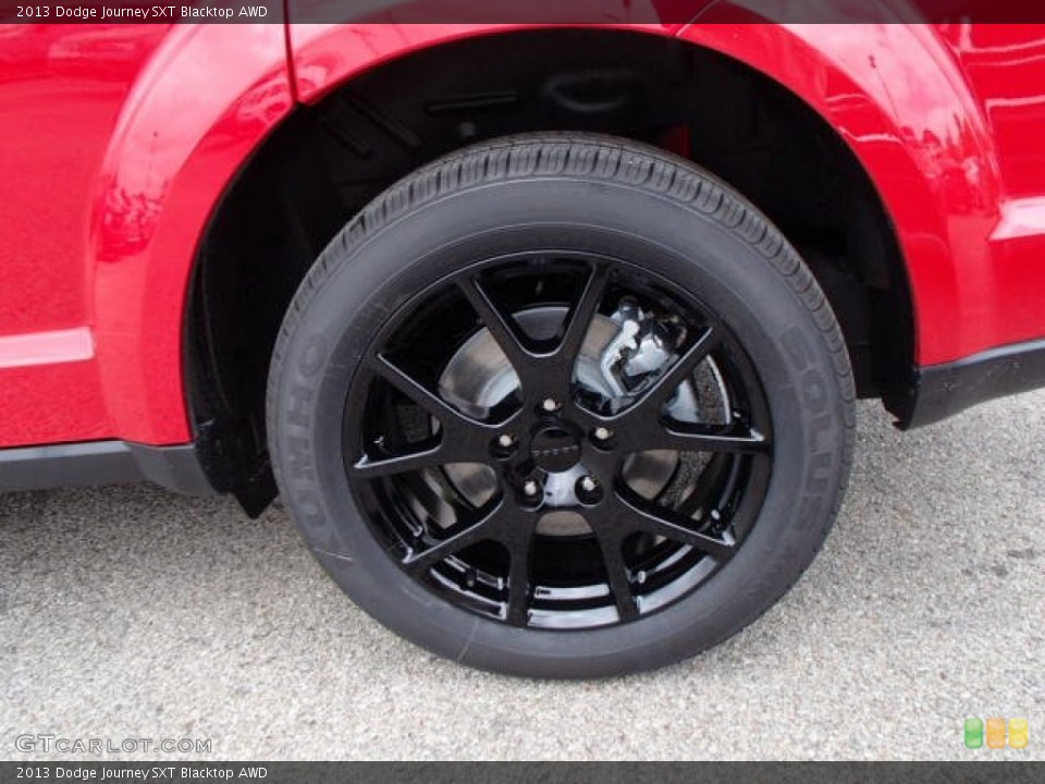2013 Dodge Journey SXT Blacktop AWD Wheel and Tire Photo #82294352