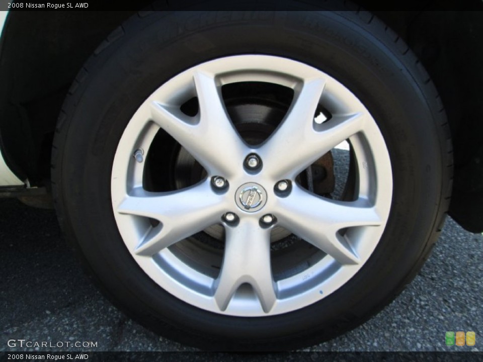 2008 Nissan Rogue SL AWD Wheel and Tire Photo #82330520