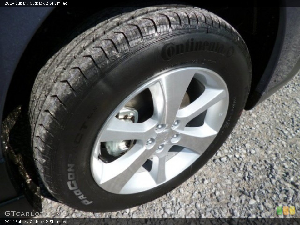 2014 Subaru Outback 2.5i Limited Wheel and Tire Photo #82333798