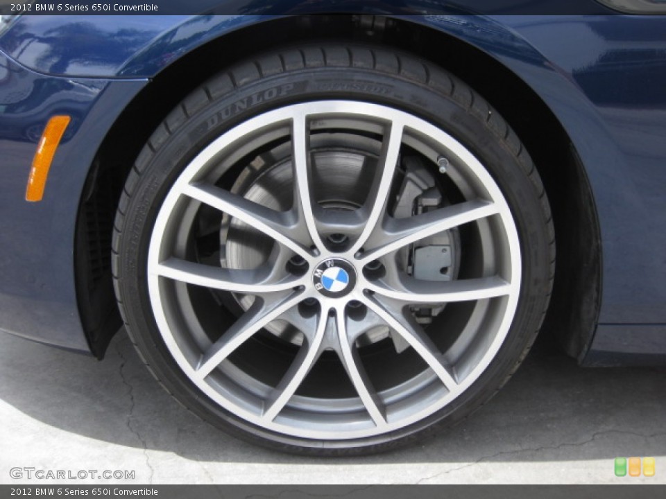 2012 BMW 6 Series 650i Convertible Wheel and Tire Photo #82338860
