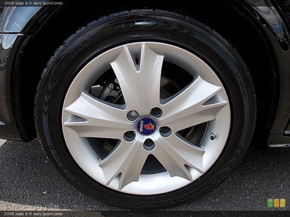 2008 Saab 9-5 Aero SportCombi Wheel and Tire Photo #82340303