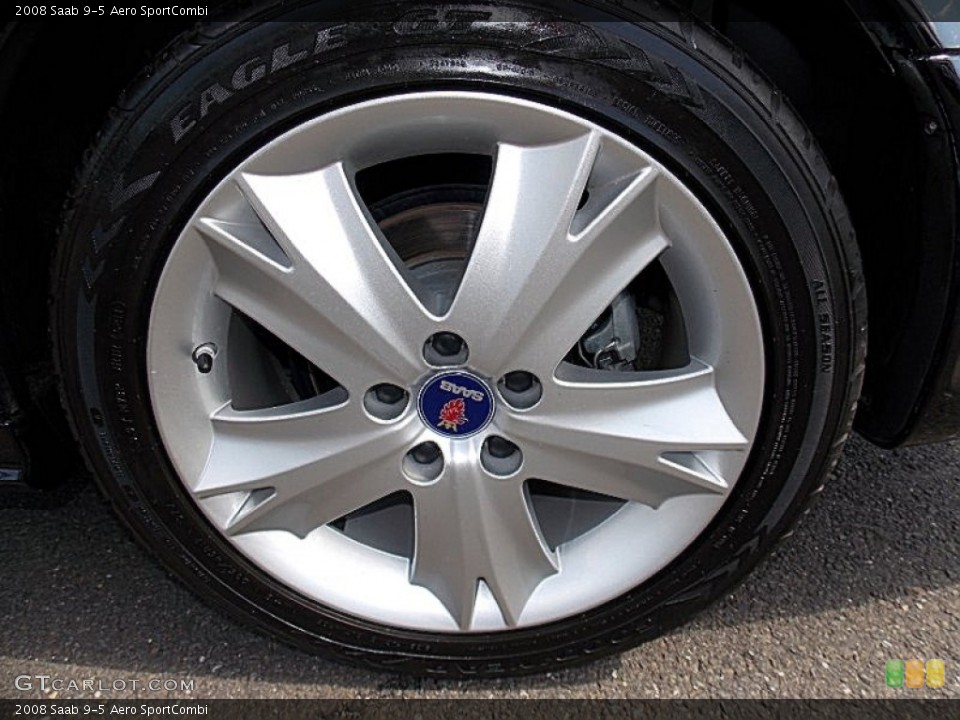 2008 Saab 9-5 Aero SportCombi Wheel and Tire Photo #82340411