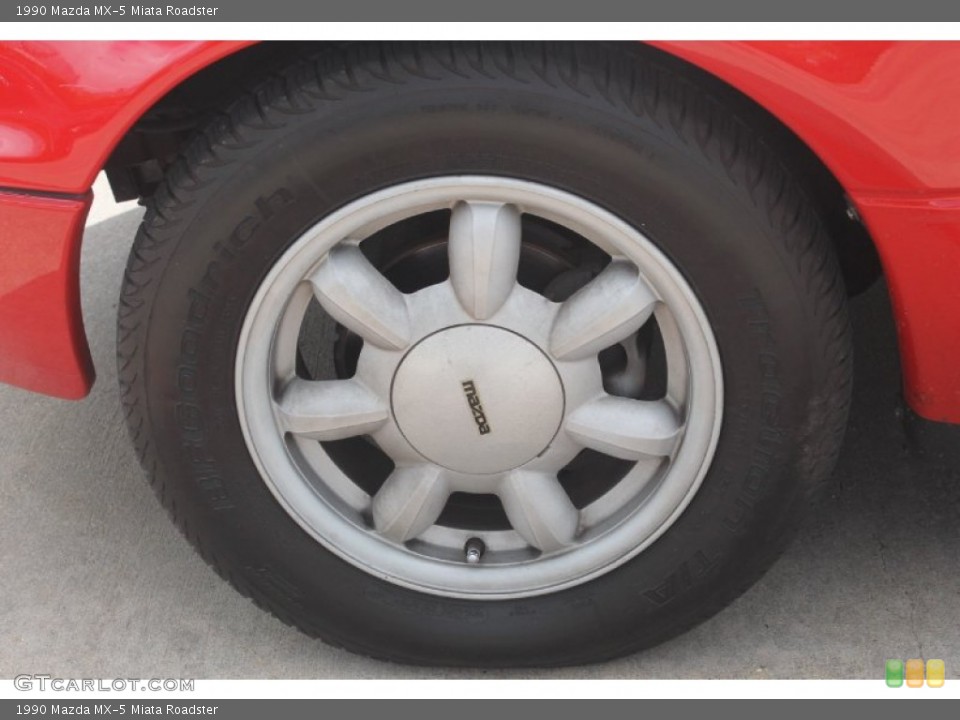 1990 Mazda MX-5 Miata Roadster Wheel and Tire Photo #82367114