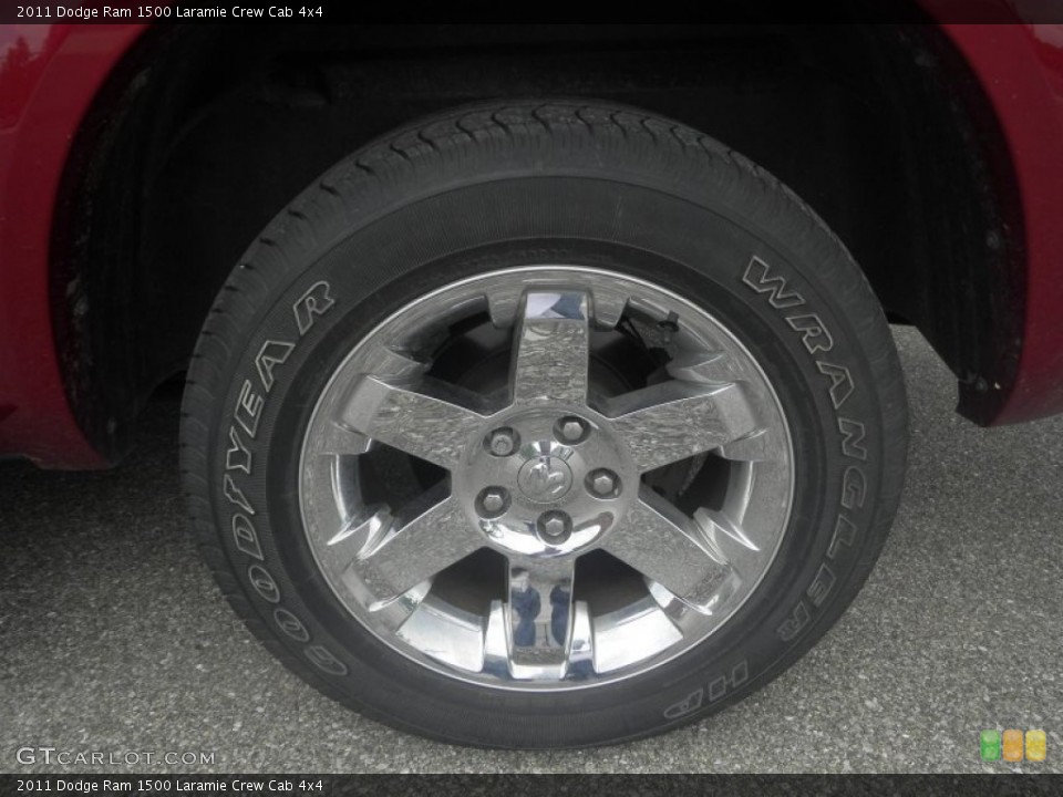 2011 Dodge Ram 1500 Laramie Crew Cab 4x4 Wheel and Tire Photo #82369333