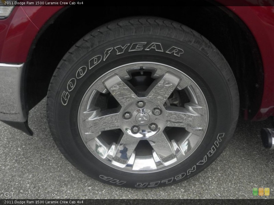 2011 Dodge Ram 1500 Laramie Crew Cab 4x4 Wheel and Tire Photo #82369354