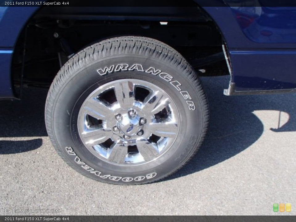 2011 Ford F150 XLT SuperCab 4x4 Wheel and Tire Photo #82369603