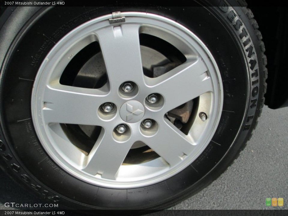 2007 Mitsubishi Outlander LS 4WD Wheel and Tire Photo #82375202