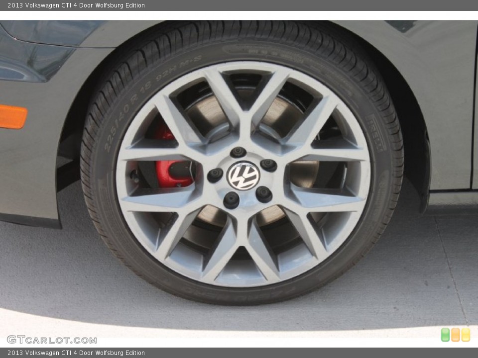 2013 Volkswagen GTI 4 Door Wolfsburg Edition Wheel and Tire Photo #82402138
