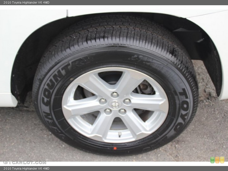 2010 Toyota Highlander V6 4WD Wheel and Tire Photo #82424544
