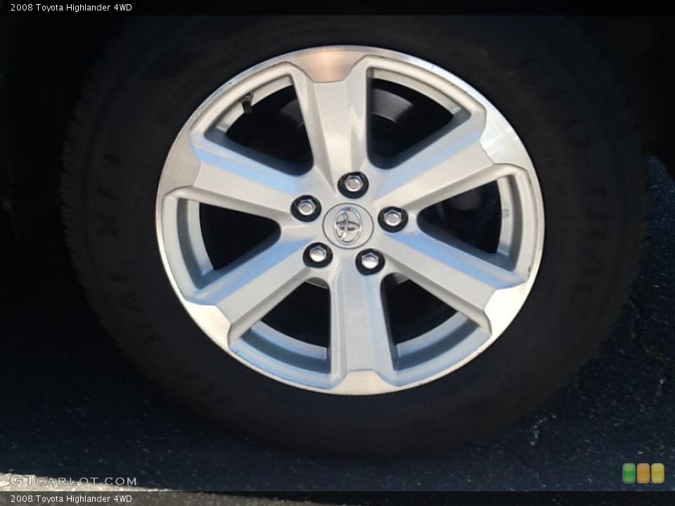 2008 Toyota Highlander 4WD Wheel and Tire Photo #82429054