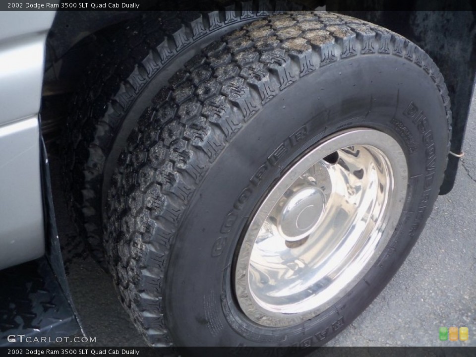 2002 Dodge Ram 3500 SLT Quad Cab Dually Wheel and Tire Photo #82440557