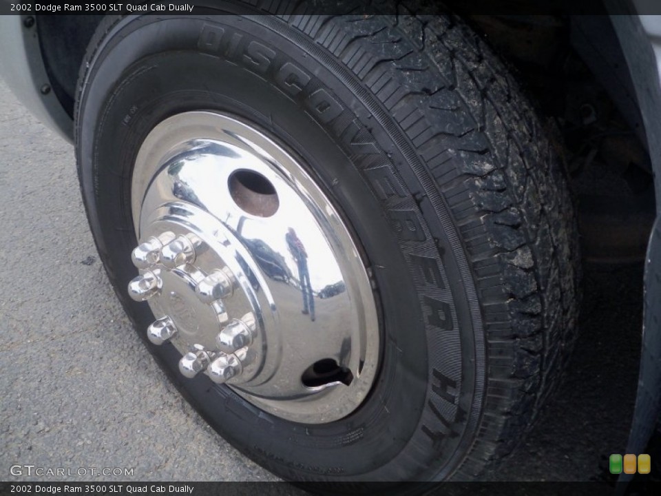 2002 Dodge Ram 3500 SLT Quad Cab Dually Wheel and Tire Photo #82440573