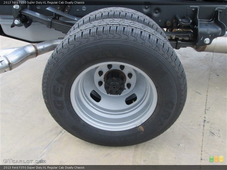 2013 Ford F350 Super Duty XL Regular Cab Dually Chassis Wheel and Tire Photo #82476080