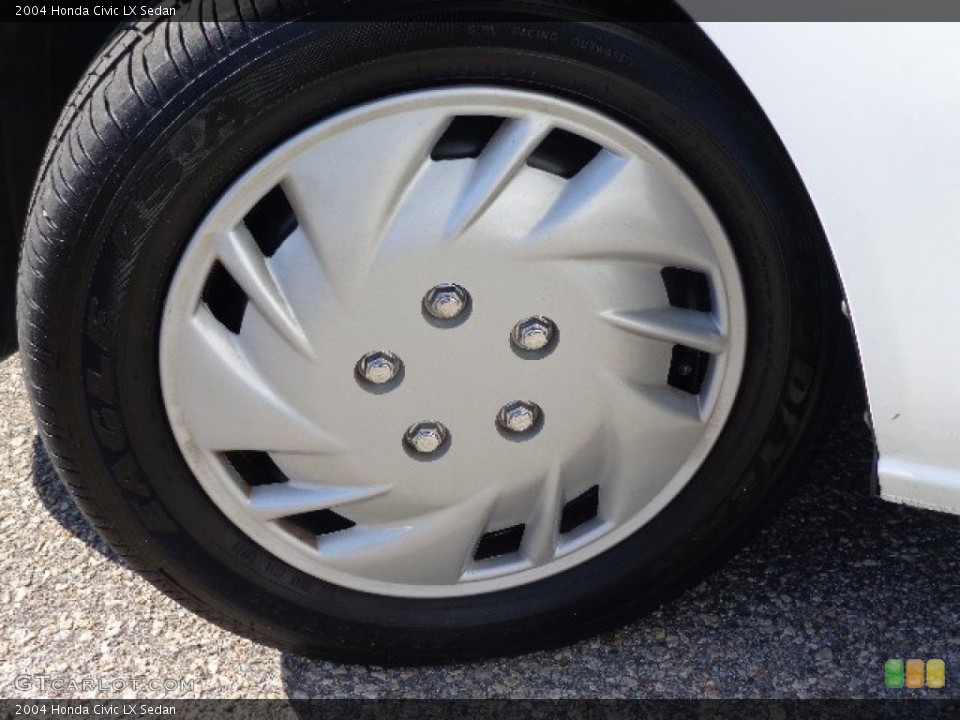 2004 Honda Civic LX Sedan Wheel and Tire Photo #82495796