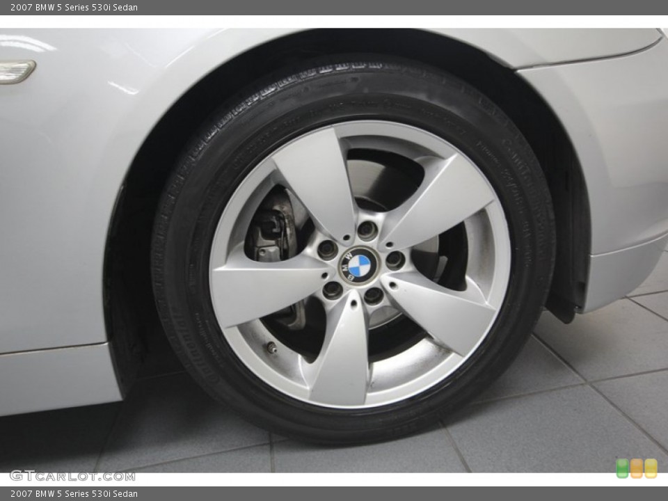 2007 BMW 5 Series 530i Sedan Wheel and Tire Photo #82496582