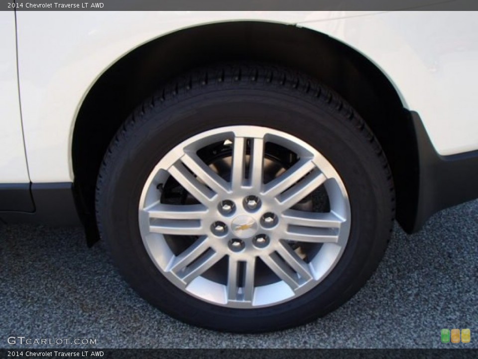 2014 Chevrolet Traverse LT AWD Wheel and Tire Photo #82502756