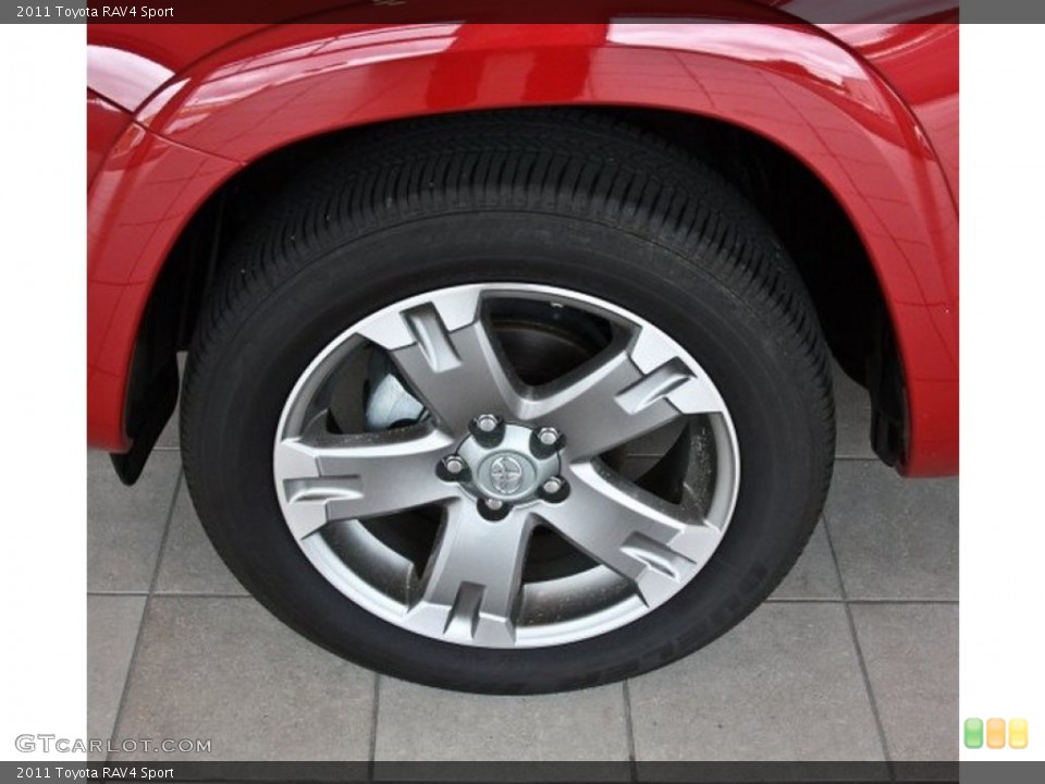 2011 Toyota RAV4 Sport Wheel and Tire Photo #82509724