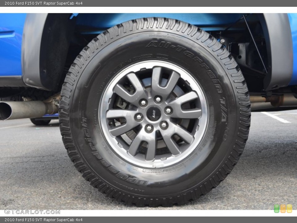 2010 Ford F150 SVT Raptor SuperCab 4x4 Wheel and Tire Photo #82510296