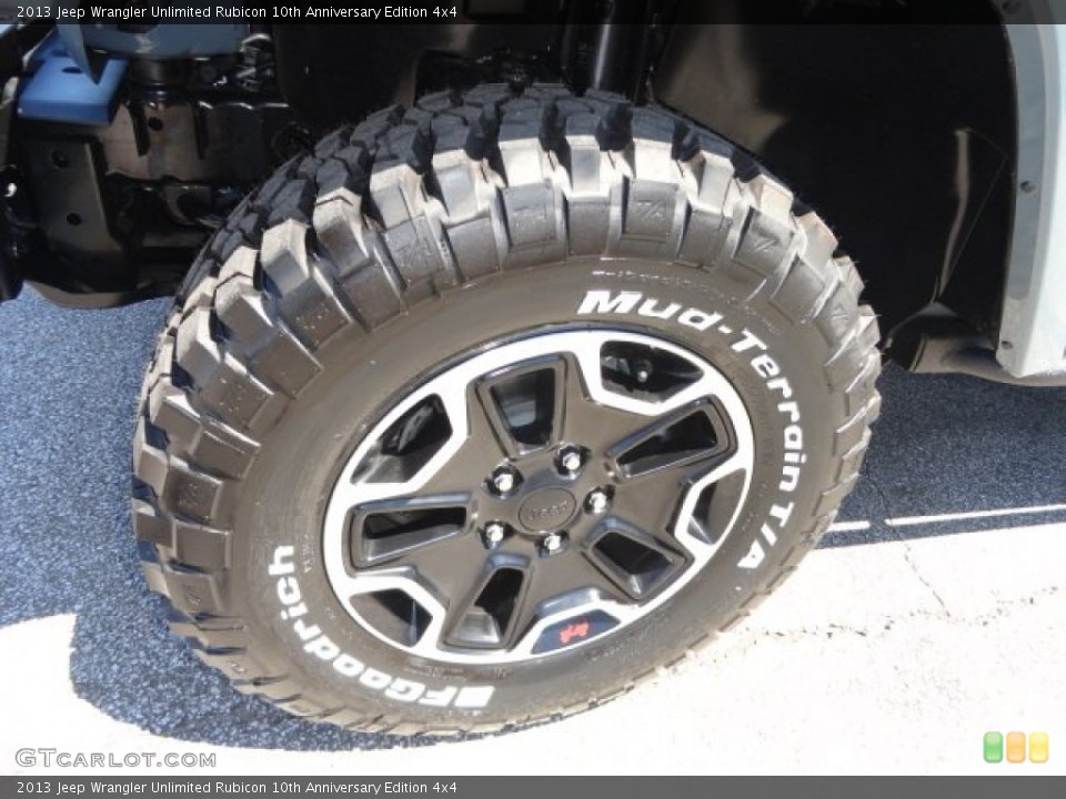 2013 Jeep Wrangler Unlimited Rubicon 10th Anniversary Edition 4x4 Wheel and Tire Photo #82512283