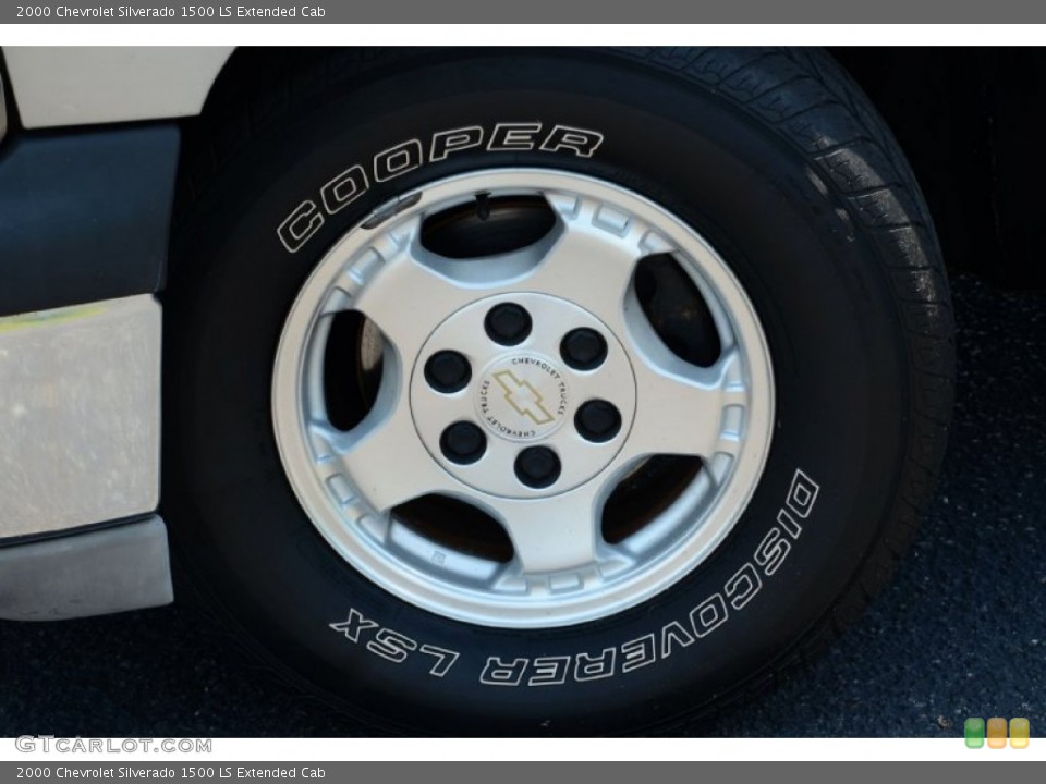 2000 Chevrolet Silverado 1500 LS Extended Cab Wheel and Tire Photo #82515069