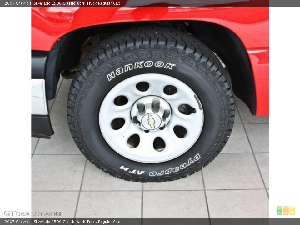 2007 Chevrolet Silverado 1500 Classic Work Truck Regular Cab Wheel and Tire Photo #82518436